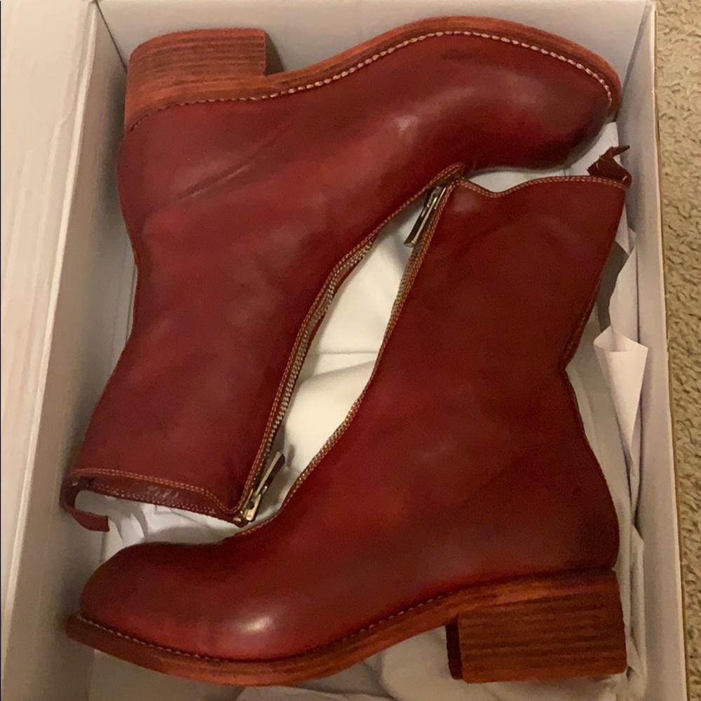 【SOLD】Guidi PL2 Red Boots